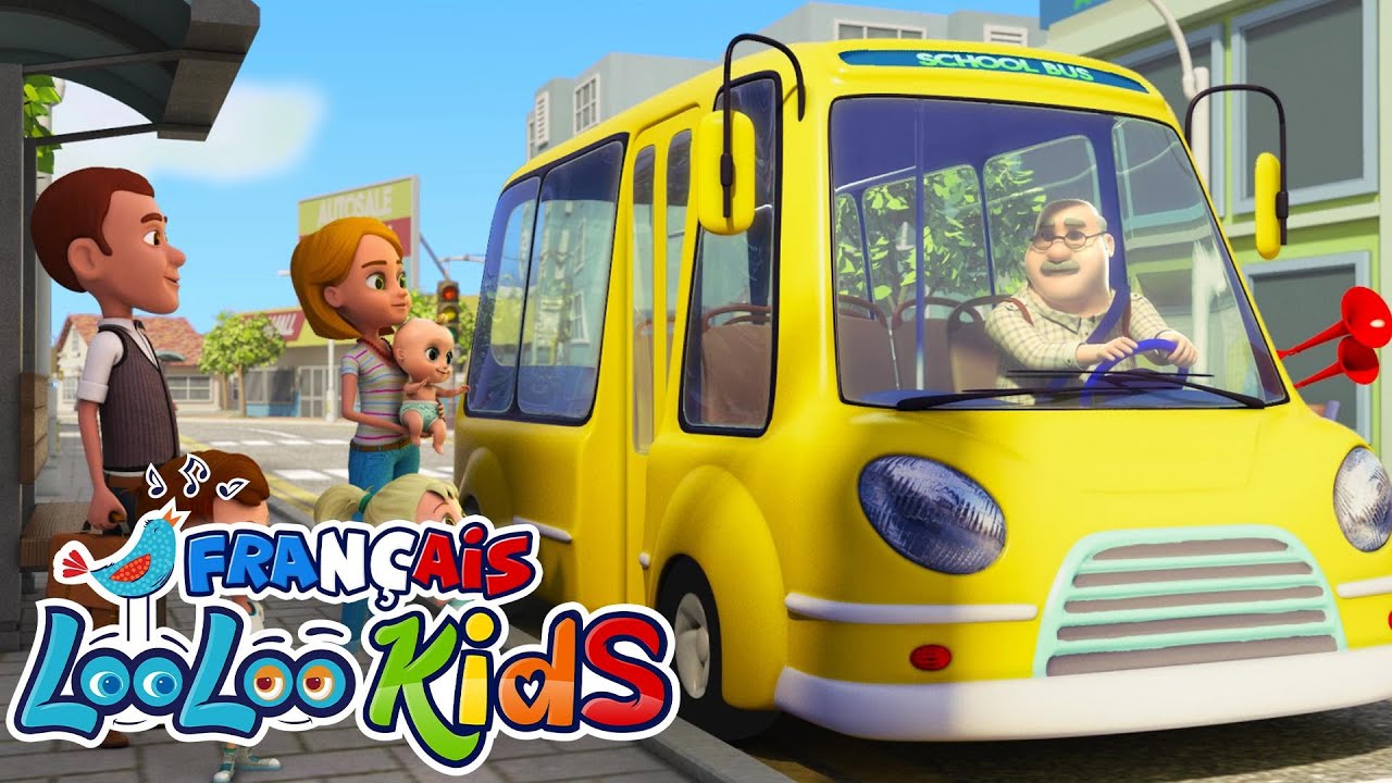 Les roues de l’autobus 🚌🎵 Chanter avec Johny | Looloo Kids en français👶Chansons pour Enfants