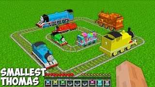 This is NEW Smallest THOMAS THE TANK ENGINE and FRIENDS in Minecraft - Coffin Meme RAINBOW THOMAS