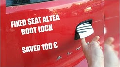 Seat Altea boot door lock not working? Try this.
