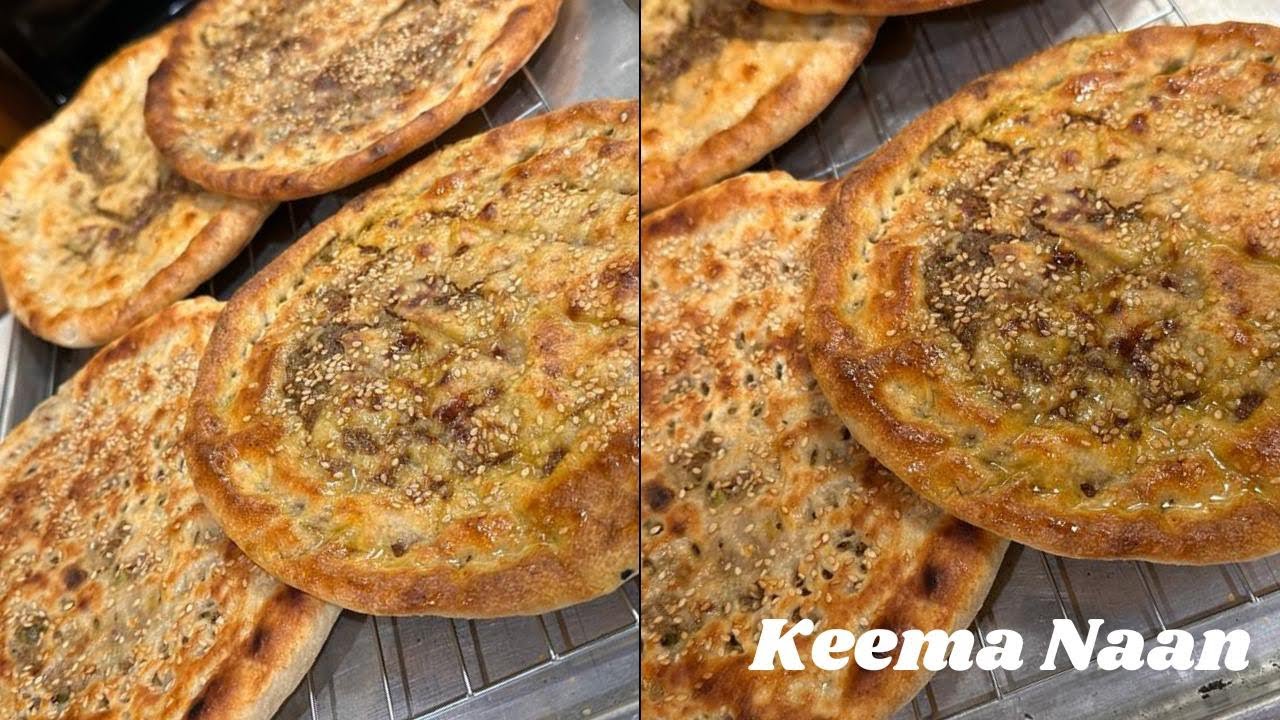 Keemay wali Naan Ground Meat Stuffing Naan Recipe ( kulcha) naan in