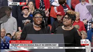 🔴 Diamond and Silk Speak at President Trump Rally in Green Bay 4/27/19