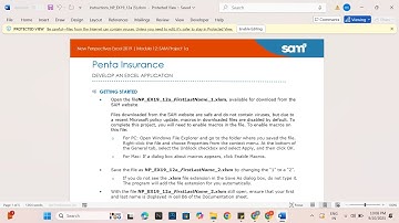New Perspectives Excel 2019 | Module 12  SAM Project 1a | Penta Insurance #newperspectives