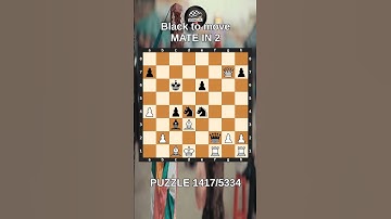 Chess puzzle series 🧩1417/5334 #chess #puzzle #learnchesstactics #magnuscarlsen #polgar #chessbooks
