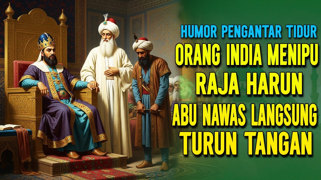ORANG INDIA MENIPU RAJA HARUN ABU NAWAS LANGSUNG TURUN TANGAN || KISAH ABU NAWAS PENGATAR TIDUR