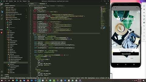 Unsplash app build with React Native