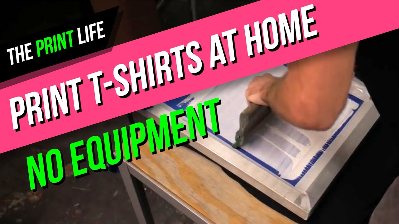 Print t-shirts at home | No Equipment YouTube