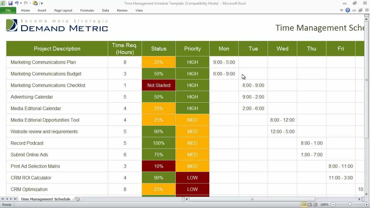 Time Plan Template from i.ytimg.com