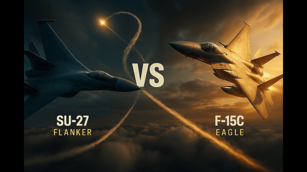 F-15C Takes On a Su-27 in a High-Intensity Dogfight