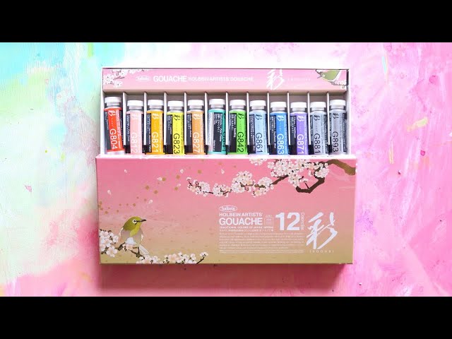 Holbein Idori Gouache Spring Set- Swatching & First Impressions 