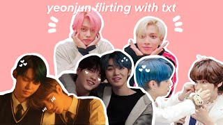 yeonjun flirting with txt for 3 minutes (not) straight