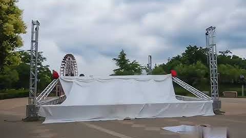 How to install outdoor concert stage roof truss #truss #stage #wedding #weddingdecor #event #party