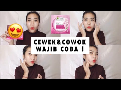 Skincare mencerahkan wajah Review sheet mask garnier Review Garnier Hydra Bomb Nigh Serum Mask Terim. 