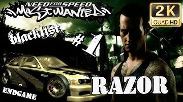 NFS Most Wanted - Career Mode Final Race & Pursuit ~ Blacklist #01 Race Match: RAZOR + Endgame