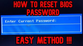 How to Reset BIOS Password  (Enter Current Password) too easy way!!!!