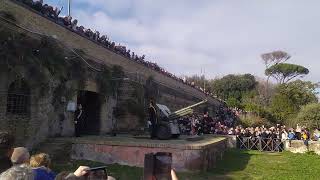 1 Gennaio 2023 - Il primo sparo dell'anno del Cannone del Gianicolo!