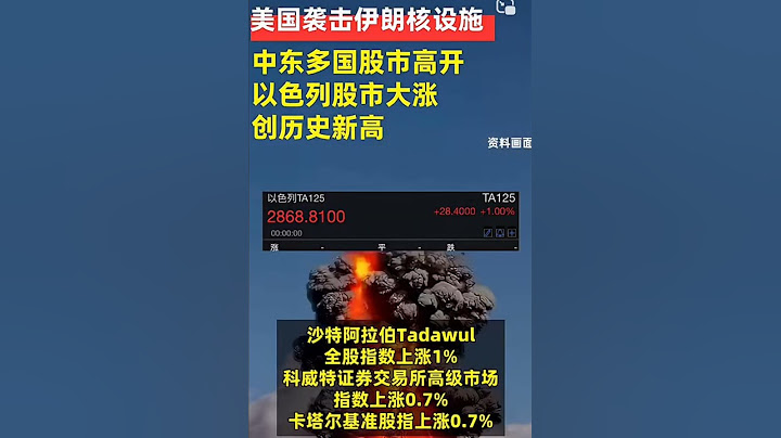 美國襲擊伊朗核設施，中東多國股市高開，以色列股市大漲，創歷史新高。#股票 #股市#賺錢#熱門 #华人