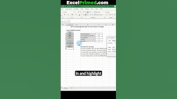 Excel Find & Select Blank Cells 2 (Video 6 of 11) #Excel Beginner