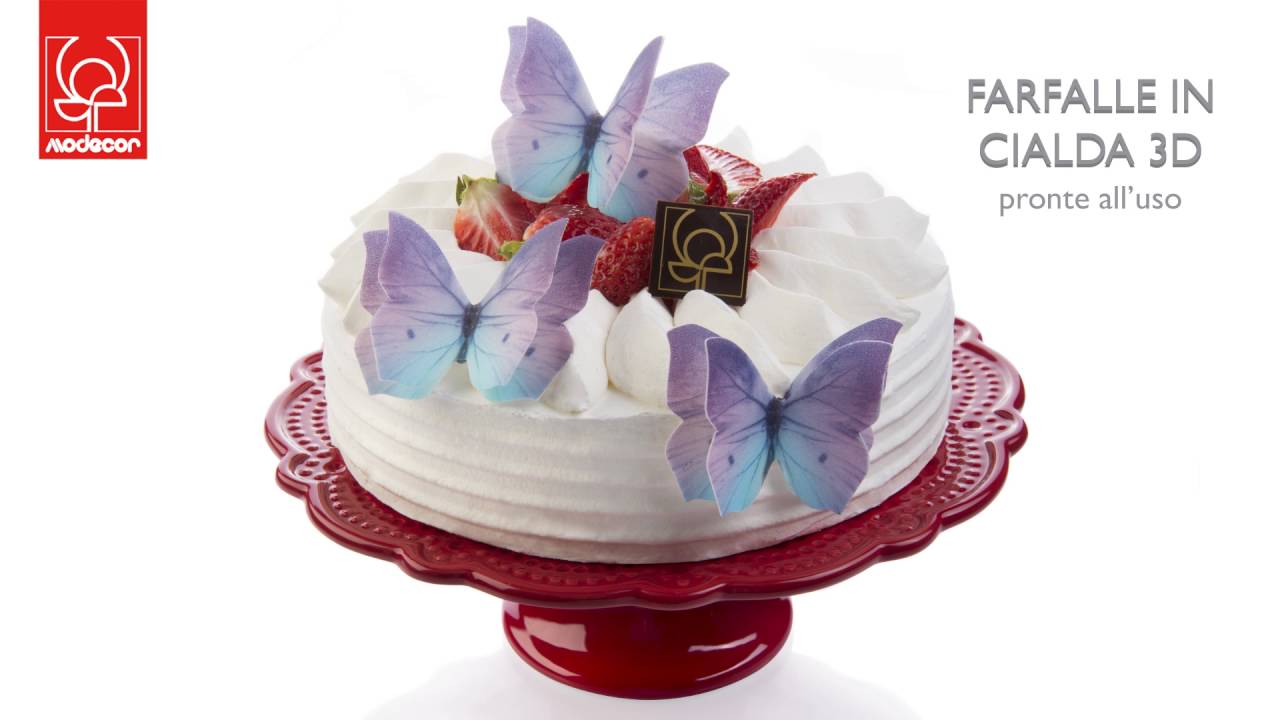 Farfalle in Ostia in varie colorazioni, in confezione da 6 pezzi