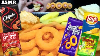 ASMR EATING MALAYSIAN SNACKS MUKBANG 먹방 CHIPSTER SUPERRINGS CALBEE SWEET &amp; SOUR MANGO |De ASMR NMUKB