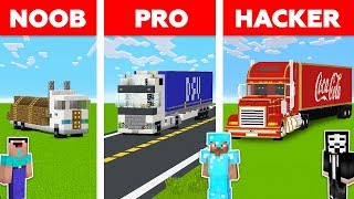 Minecraft Battle: NOOB vs PRO vs HACKER: COCA COLA TRUCK in Minecraft \/ Animation