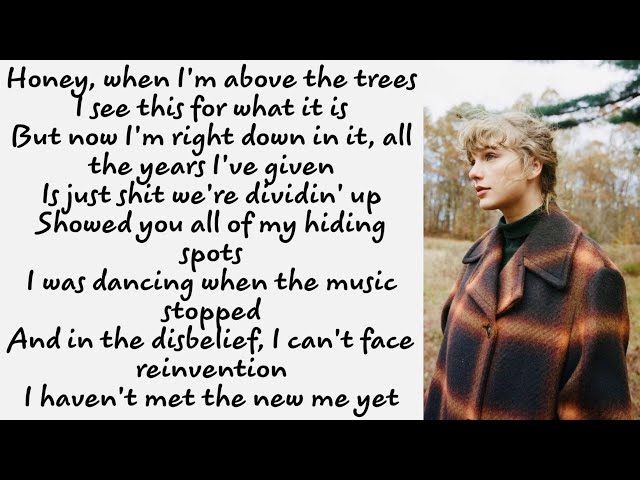 Taylor Swift ~ happiness ~ Lyrics class=