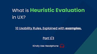 What is Heuristic Evaluation in UX - 10 Usability Rules, Explained with examples. Part 1/3 (Hindi)