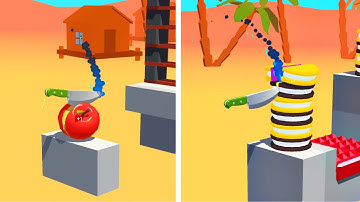 Slice it All! 🔪⚔️🪓 Very Satisfying And Relaxing ASMR Slicing Game Level 250-251