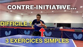 COMMENT PROGRESSER EN CONTRE-INITIATIVE EN 3 EXERCICES ? (Tennis de Table)