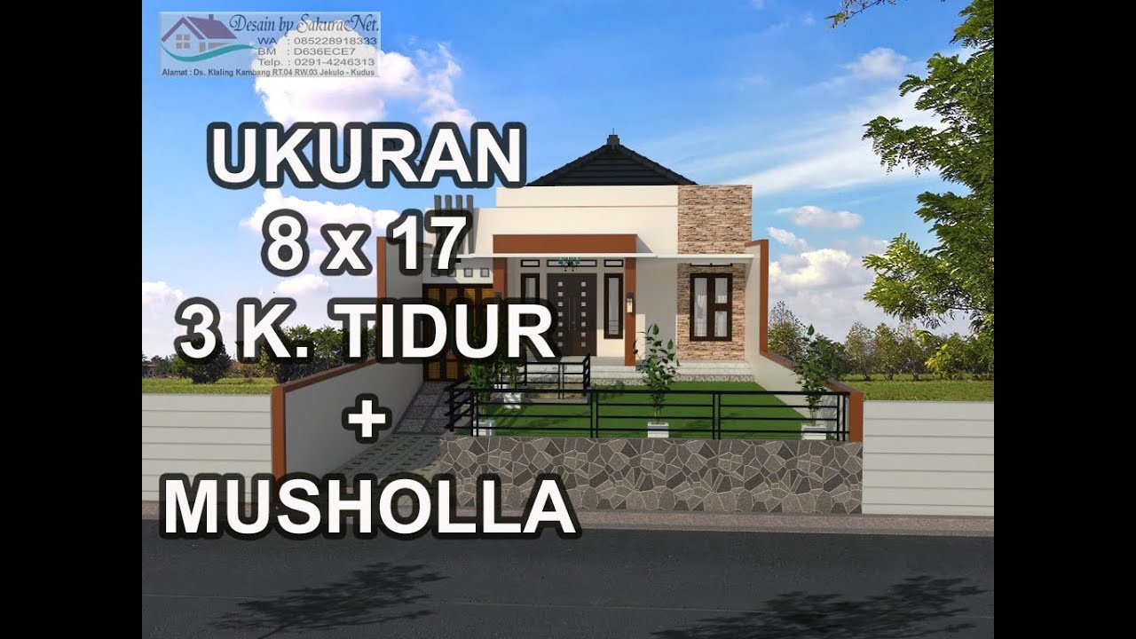 Rumah Minimalis Lantai 1 Modern House 8x17 3 K Tidur YouTube