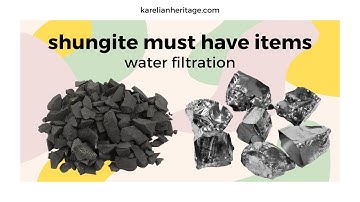 Shungite Must Have Items: Water Filtration