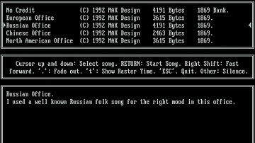 HSCDEMO3.EXE - Russian Office - Adlib Music Demo by Hannes Seifert [Adlib, OPL2, YM3812]