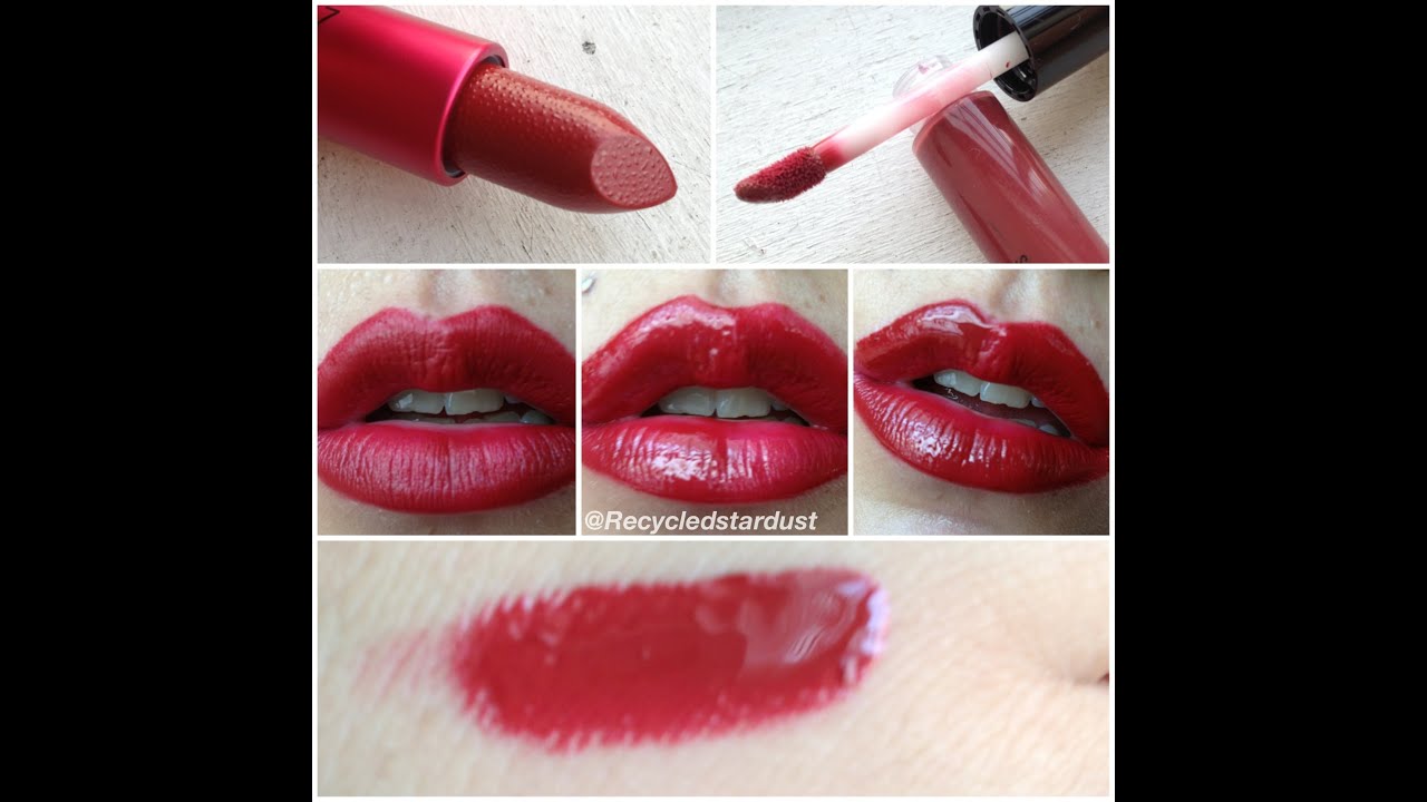 Mac Viva Glam 1 Lipstick And Lipglass Review, Lip Swatches, - Youtube