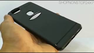 SNS Black Smooth Back Case Cover For Oppo F5 screenshot 3