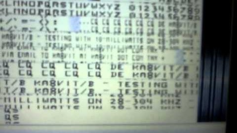 Arduino Hellschreiber Test
