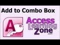 Microsoft Access Add Item to Combo Box