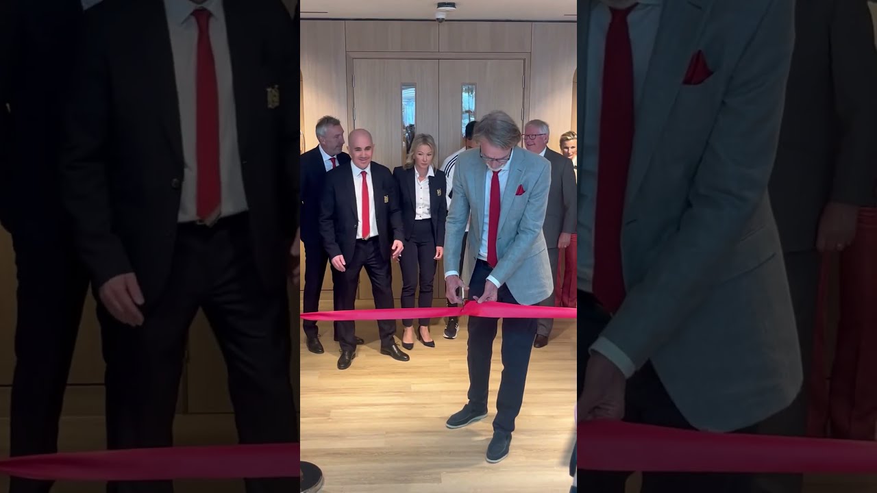 Ratcliffe Cuts The Ribbon At New Carrington Samuelluckhurst Manchesterunited Mufc