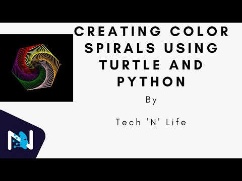 Python Tutorial for Begineers | Creating Color Spirals using python and turtle