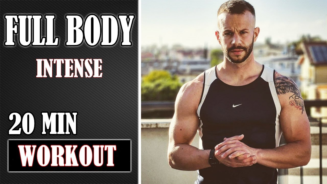 20 MIN INTENSE FULL BODY workout at home (NO EQUIPMENT) - YouTube