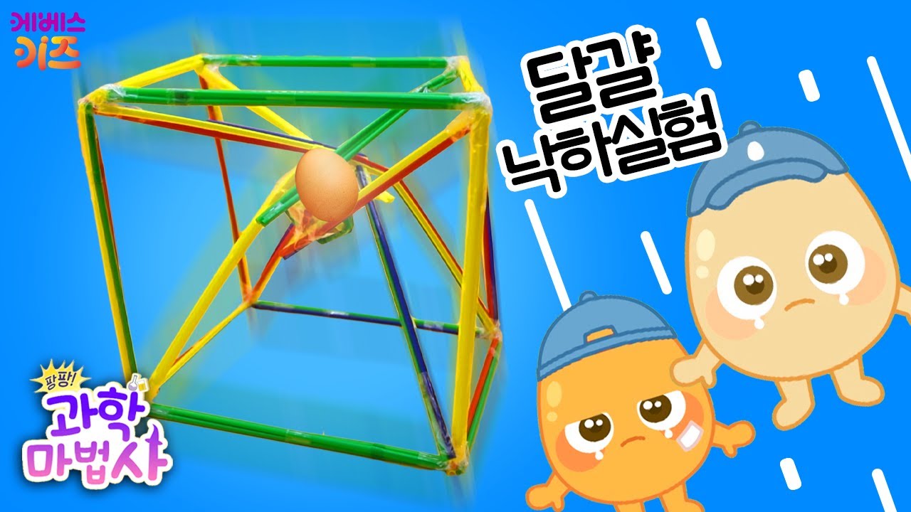 높은 나무 위에서 달걀이 떨어지면 깨질까?ㅣ달걀낙하실험ㅣ어린이 과학 실험ㅣ팡팡 과학 마법사ㅣKBS 221031 방송