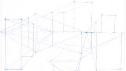 Draw a box : A garden 06... ramps... in a multi point perspective.. monochrome. #shorts