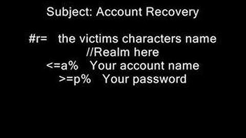 Hack anyones WoW account (The real thing)