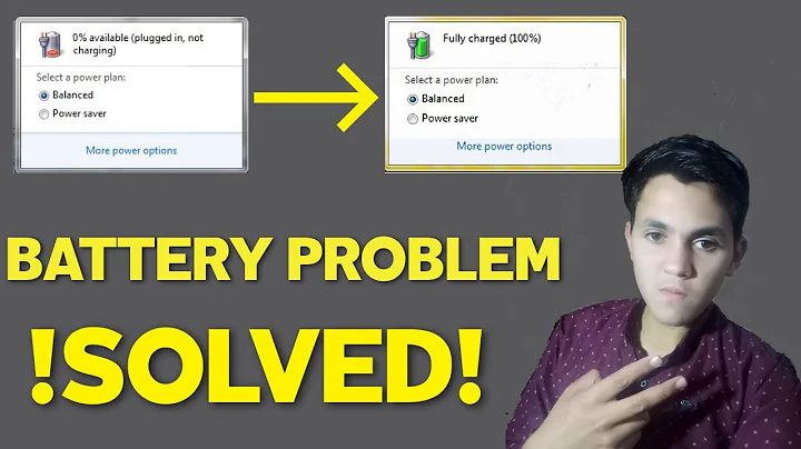 How to fix Plugged in, Not charging battery problem | Consider replacing battery - Windows 7/8/10