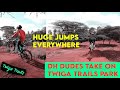 Downhill dudes at twiga jumps  mtb bike park kenya full sends