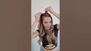 HOW TO FAKE DUTCH BRAIDS 😱 #braids #hairstyle #hair #braidstyles #braid #hairtutorial #hairhacks