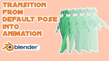 Add default pose to character animation for cloth simulation