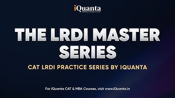 iQuanta SET 33 - The LRDI master || Ranking puzzle || CAT