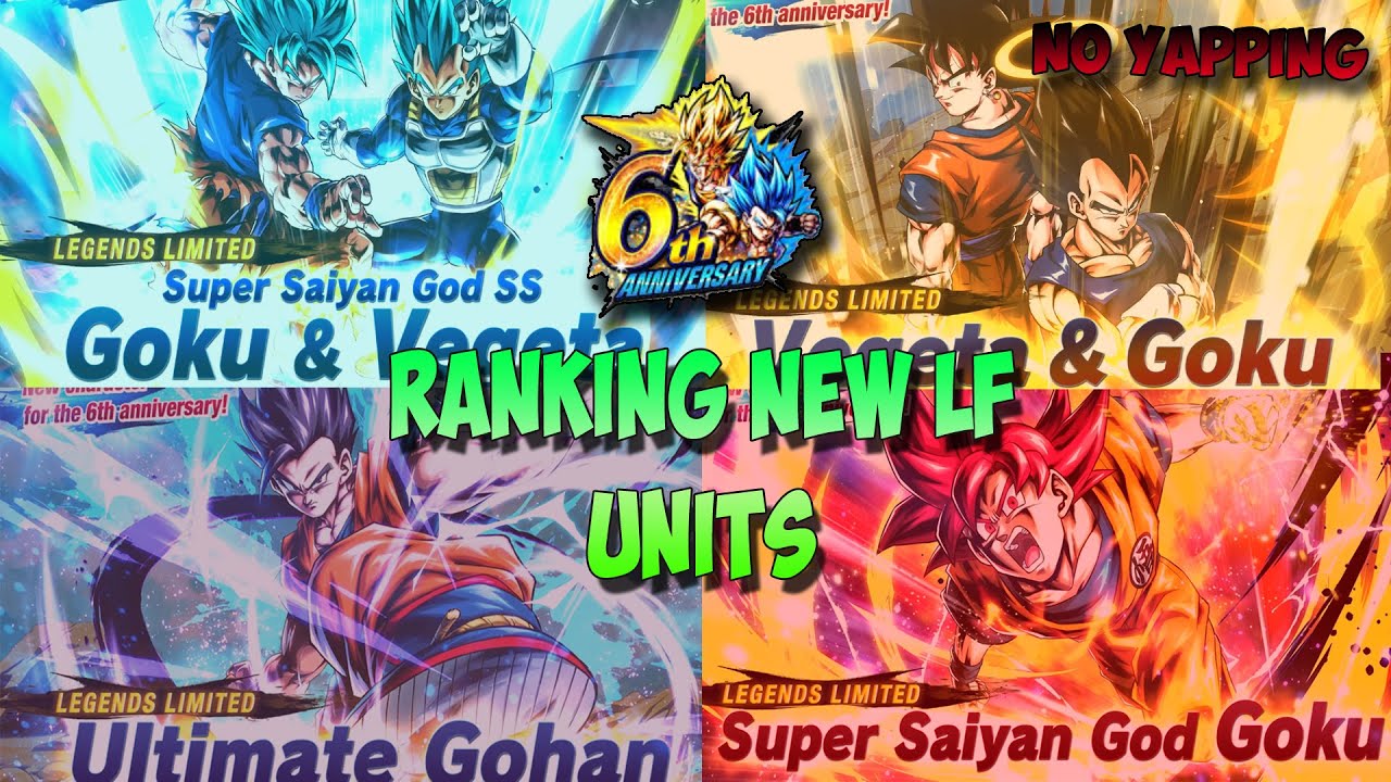FTP Player RANKS 6th Anniversary LF Units | No Yapping | Dragon Ball ...