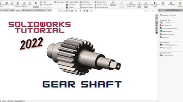 Exercise:Design Spur Gear-Shaft | SOLIDWORKS Tutorial 2022 | Quick Tip |