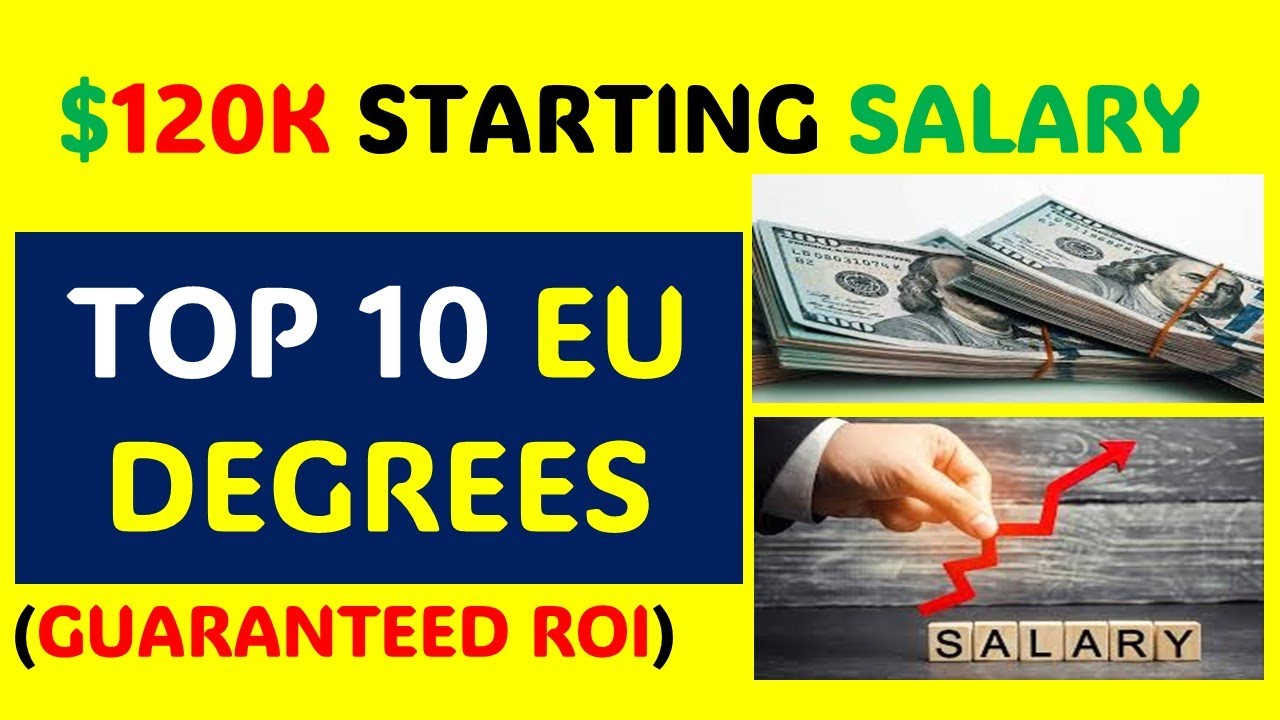 The SIX-FIGURE Master's! 💶 Top 10 Highest Paying Degrees in Europe ...