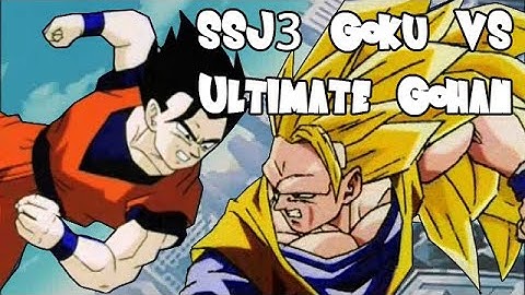 SSJ3 Goku vs Ultimate Gohan